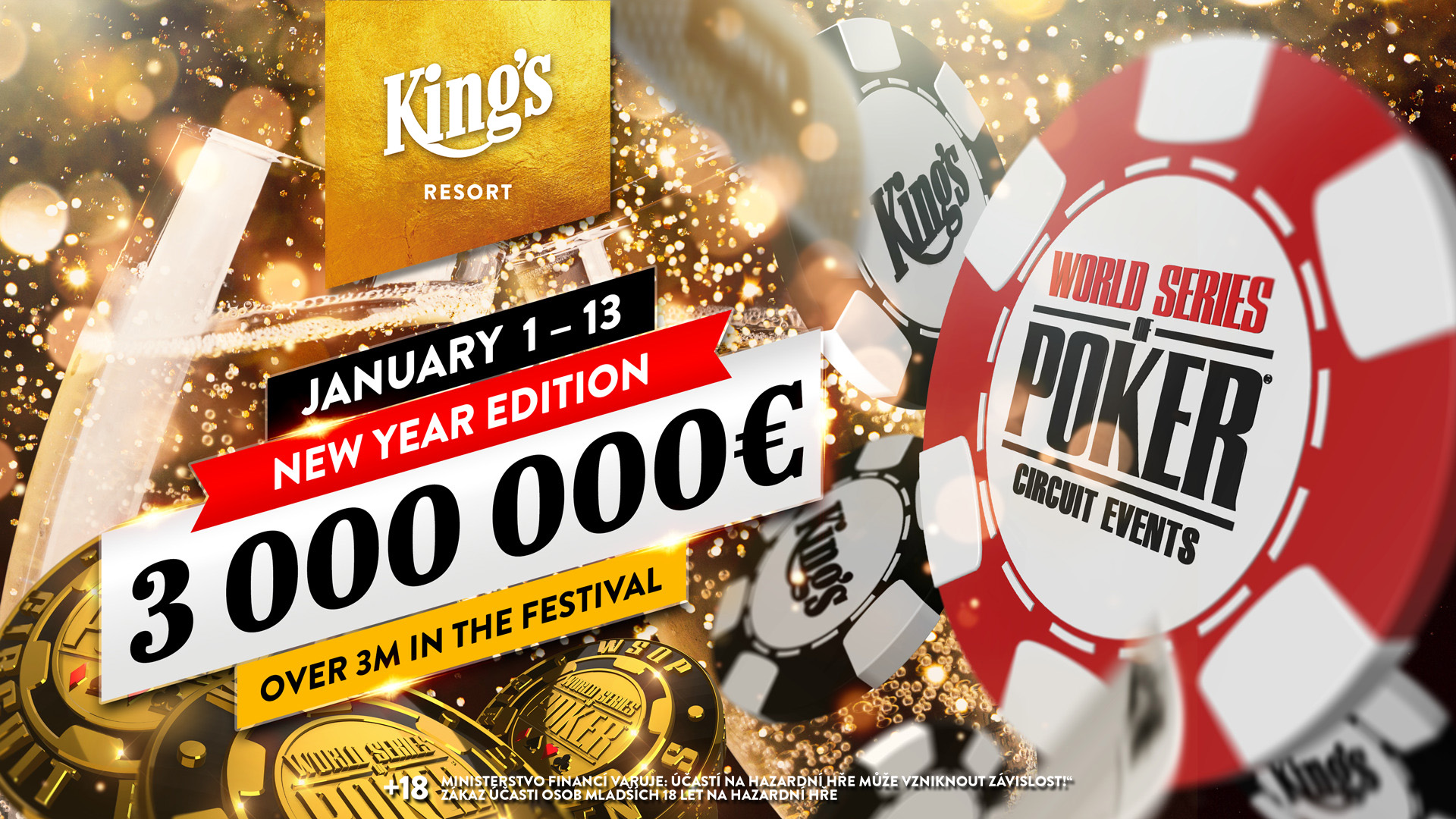 WSOP Circuit 2026 startet im King's Resort Rozvadov
